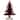 14" Red and Black Stained Forest Tree Christmas Tabletop Decor