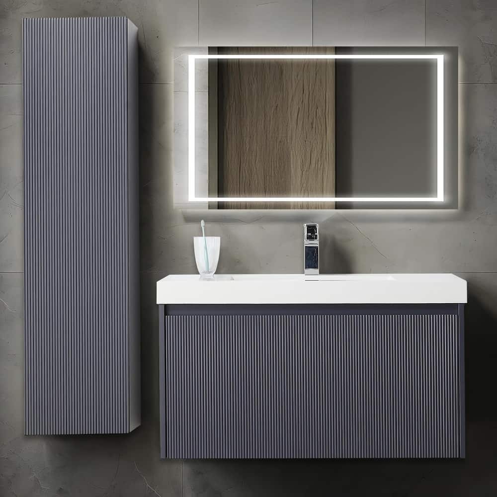 Blossom Positano 36" Floating Vanity with Sink & Side Cabinet