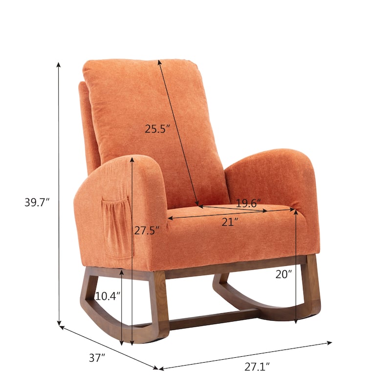 Modern Fabric Rocking Chair