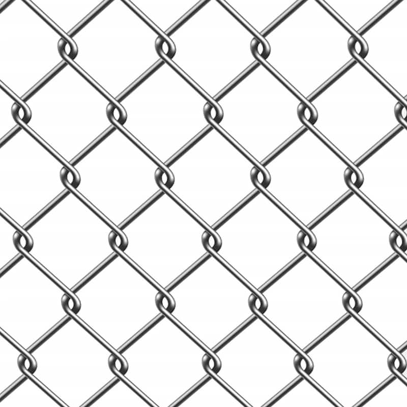 ALEKO Galvanized Steel 5 X 50 Feet Chain Link Fence Fabric, 11.5-AW Gauge