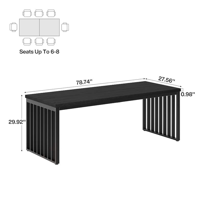 78.74-inch Two Person Computer Desk for Home Office