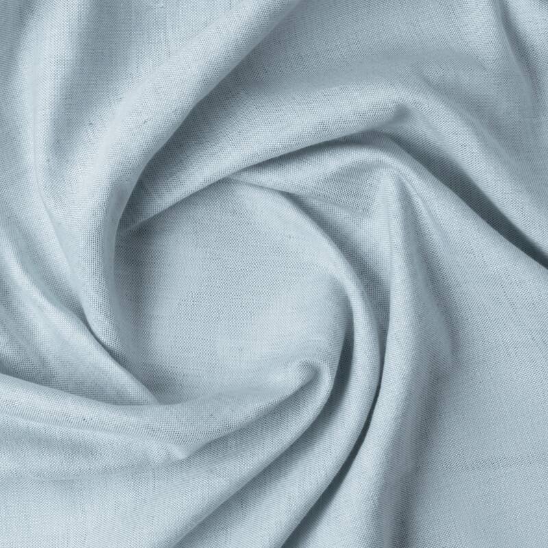 Serene Premium Cotton-Linen Blend Rod Pocket W Back Tabs Single Curtain Panel