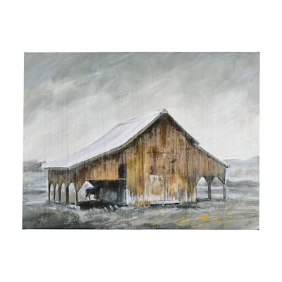 Old Barn III (56 x 42) Canvas Art Print