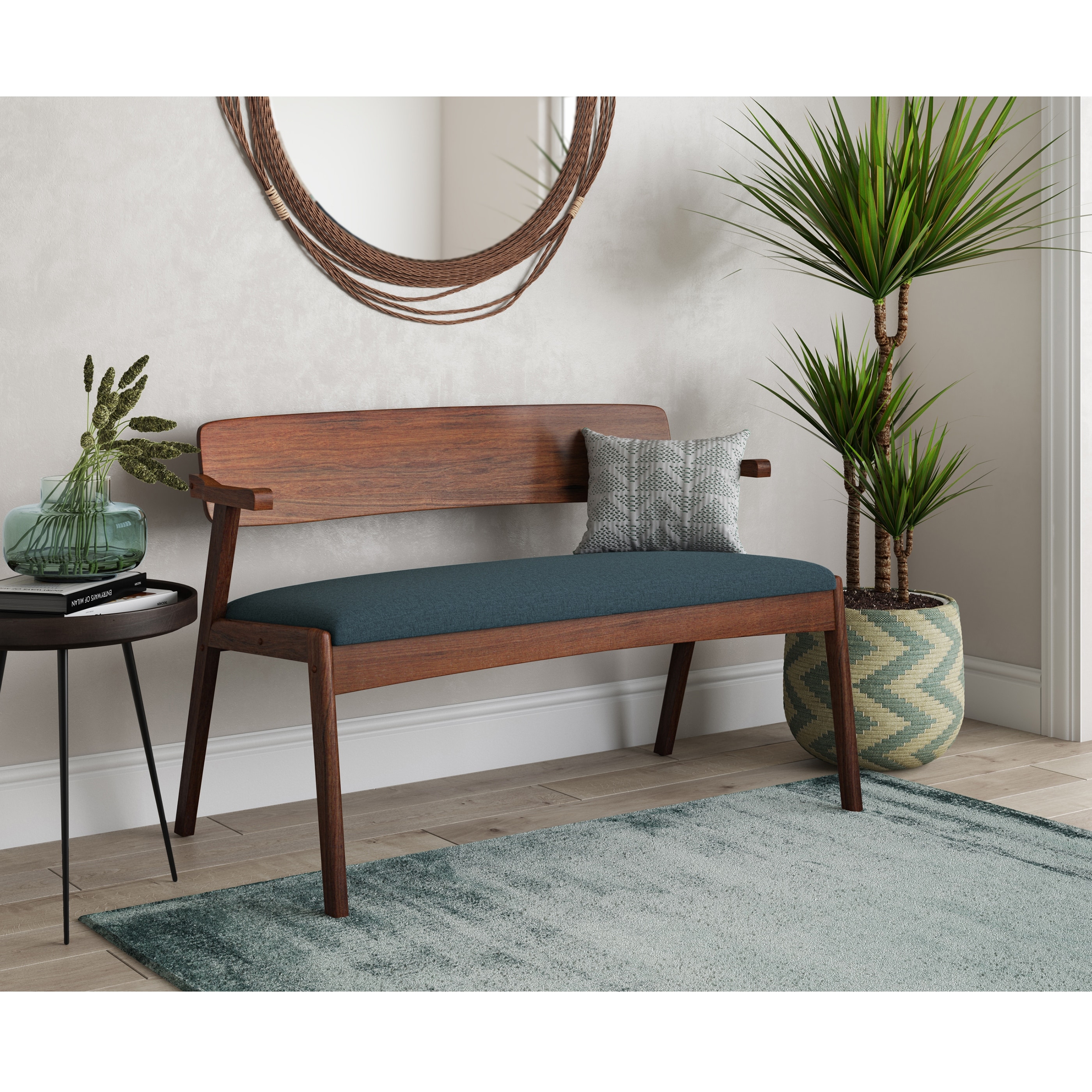 Dining bench with arms store