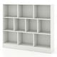 preview thumbnail 8 of 21, 41 inches Wooden Toy Storage Organizer with 10 Cubes for Kids - 47.5" x 9.5" x 41" (L x W x H)