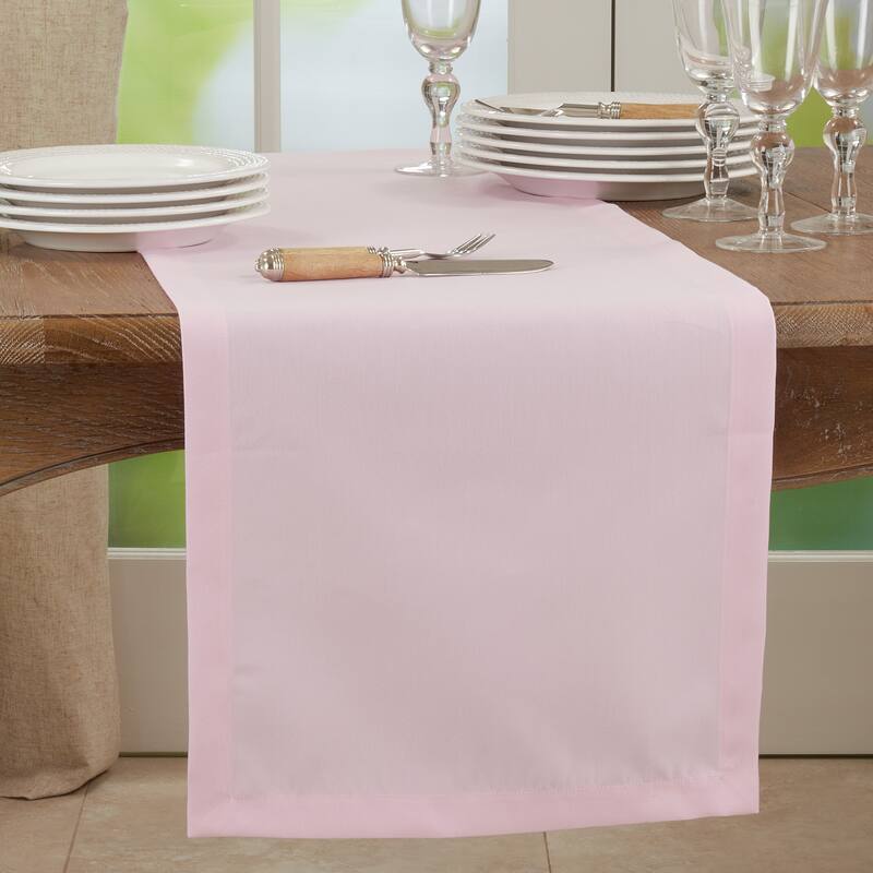Everyday Design Solid Color Table Runner - Pink - 16"x120"