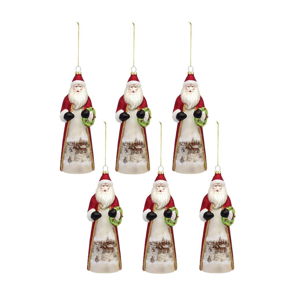 Santa Ornament (Set of 6)