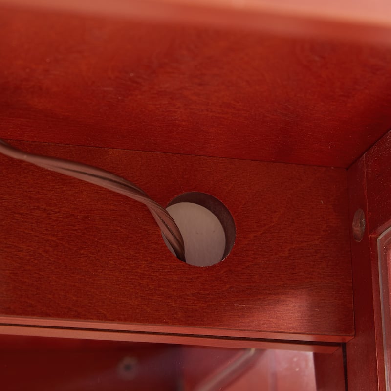 GDF Studio - Display Cabinet with Adjustable Shelves and Drawer.