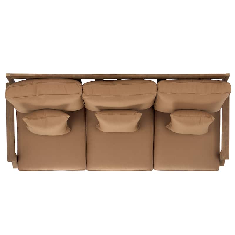 SAFAVIEH Couture Martinique Wood Patio Sofa