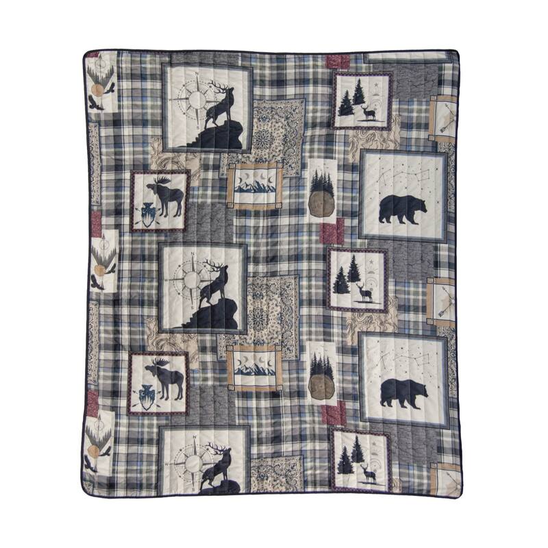 Forest Symbols Microfiber Throw Blanket from Your Lifestyle by Donna Sharp
