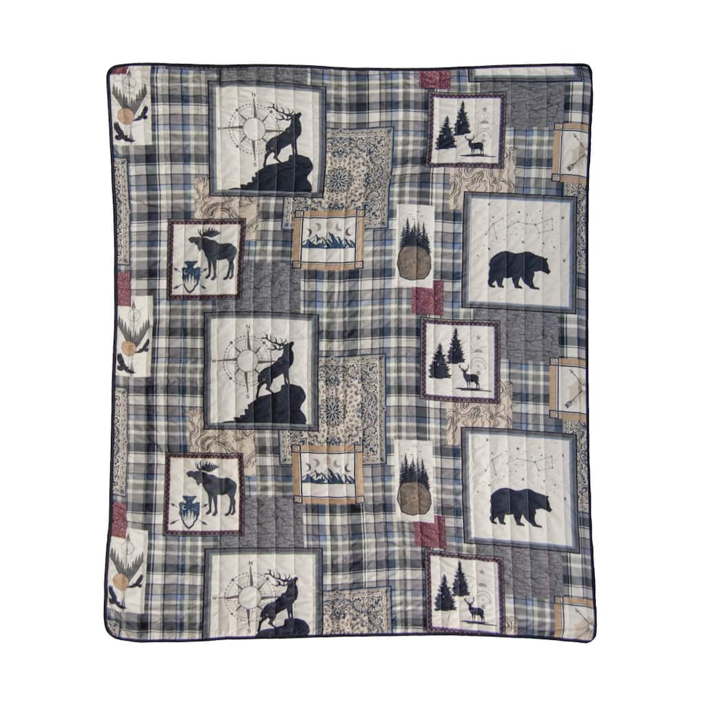 Forest Symbols Microfiber Throw Blanket from Your Lifestyle by Donna Sharp