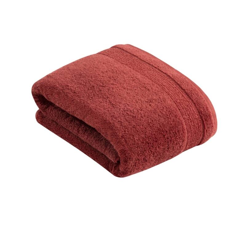 VOSSEN Soft & Fluffy Fast Drying Bath Sheet - Balance Line - 39x59" - Terra