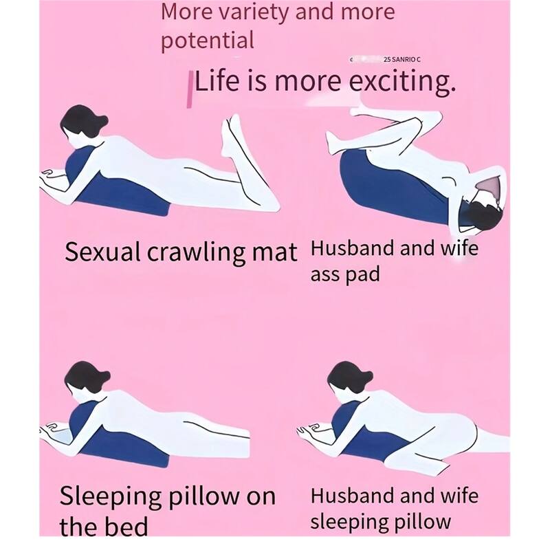 Multifunctional Ergonomic Spinal Posture Support & Multi-Functional Bed Pillow Pink