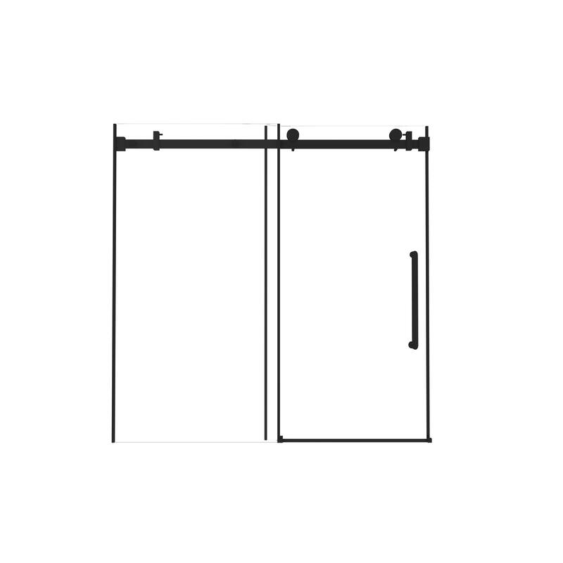 GDFStudio - Everett Frameless Single-Sliding Shower Door