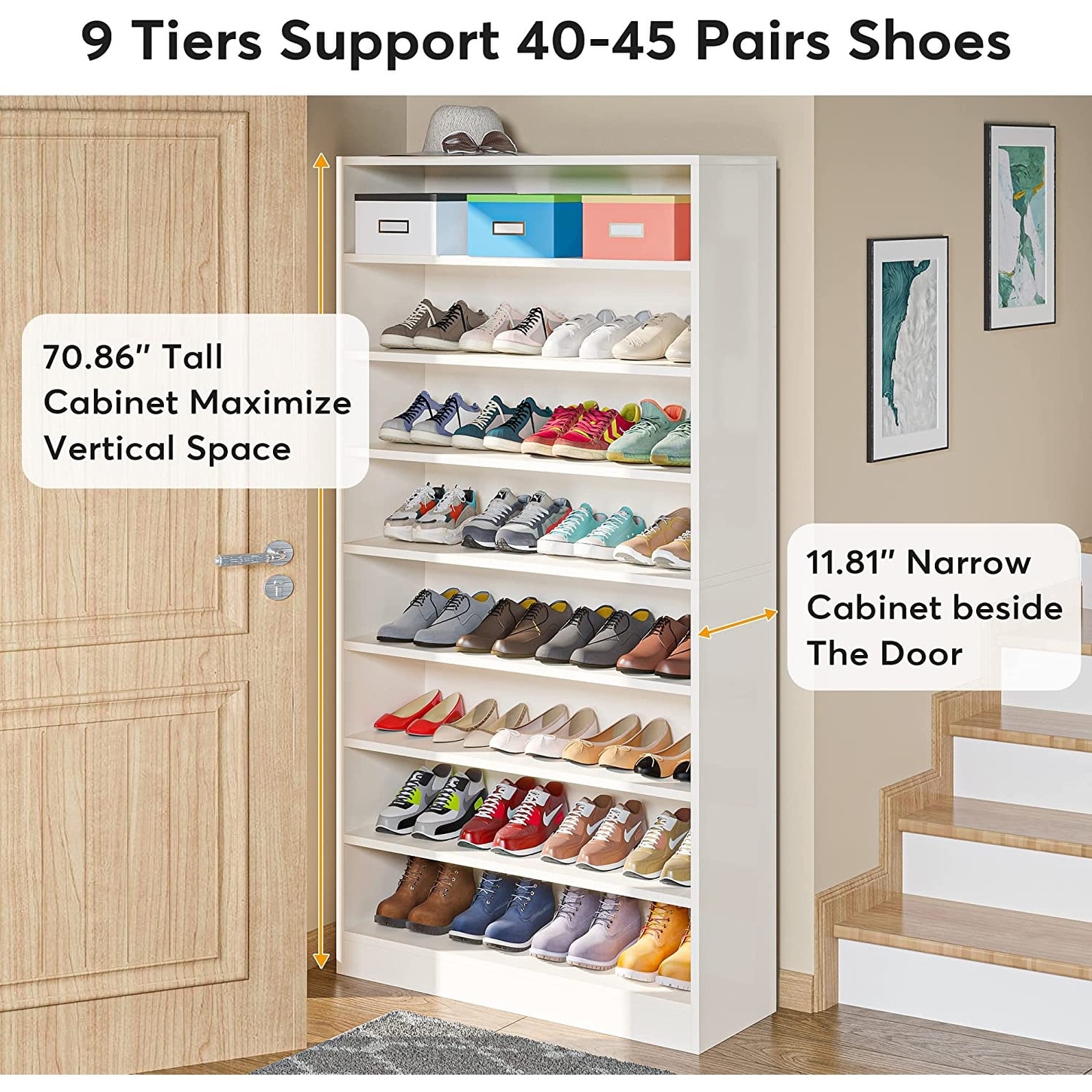 40 pair shoe sale rack