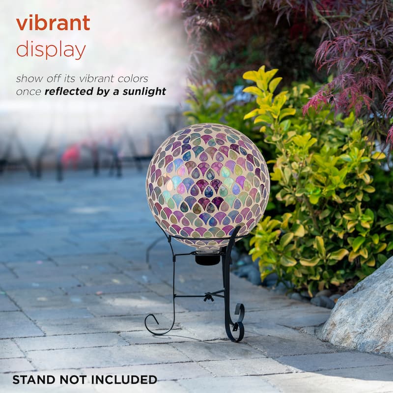 10 Inch Gazing Globe Shinning Purple