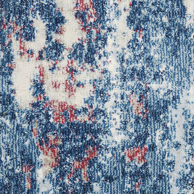 Hixem Power Loomed Abstract Modern Non Skid Area Rug By HomeRoots - 120' X '96' X '0.5