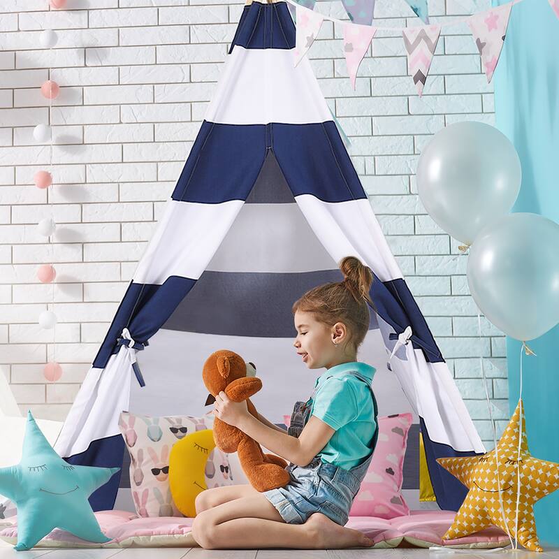 Gymax Portable Play Tent Teepee Children Playhouse Sleeping Dome