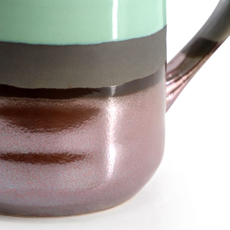 Gibson Home Copper Tonal 4 Piece 18 Ounce Stoneware Cup Set in Celadon
