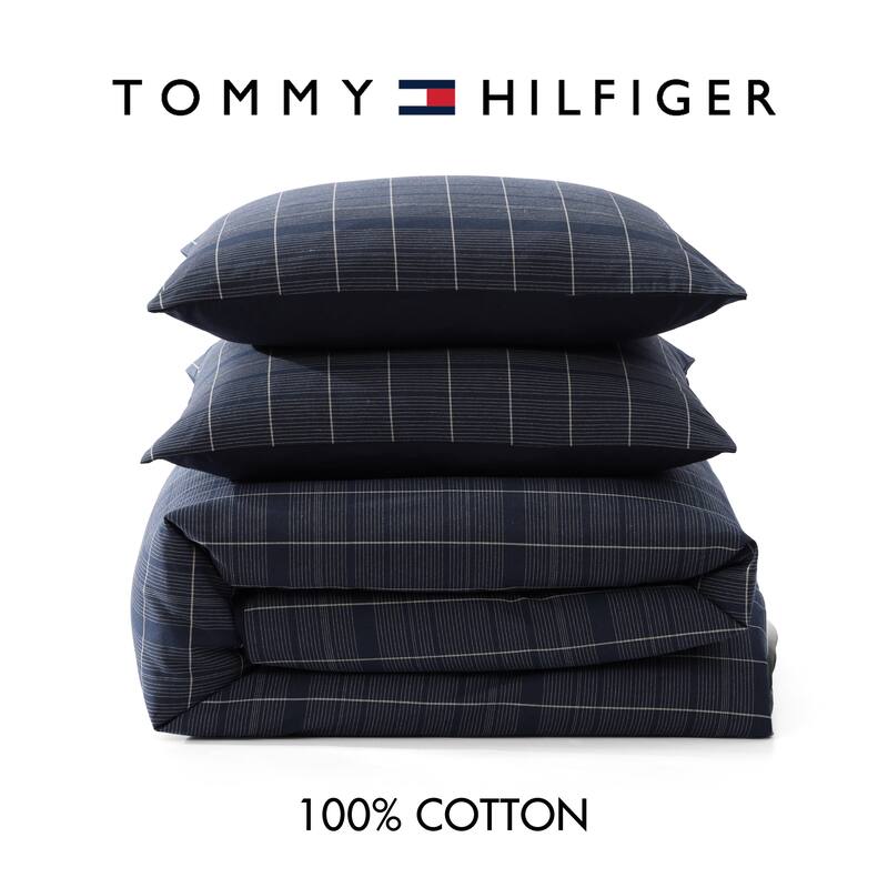 Tommy Hilfiger Cold Spring Reversible Blue Duvet Cover Set