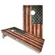 preview thumbnail 1 of 4, American Flag Rustic Regulation 2x4 Cornhole Board Set All-Weather - Include Carrying Case