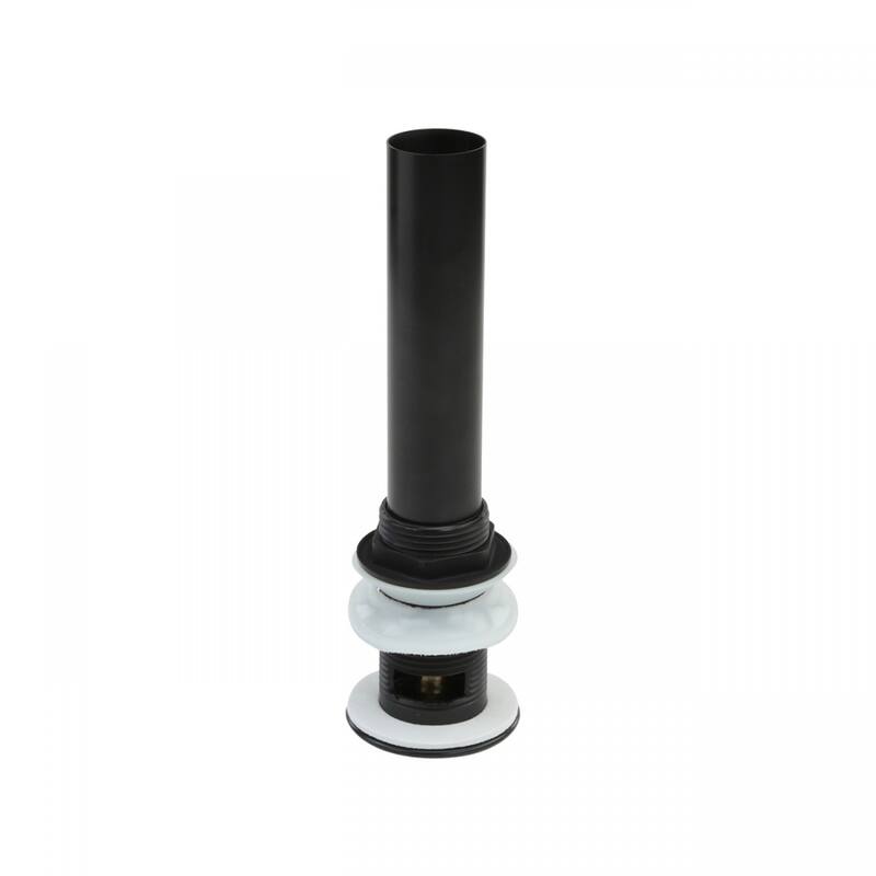 Black Pop Up Sink Drain with Overflow Standard 1.25" OD Pipe and fits 1.75" Drain Hole Openings Renovators Supply