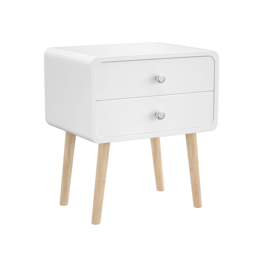 Nightstand Round Corner Cabinet Bedside Table