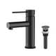 preview thumbnail 152 of 177, Luxury Single Hole Bathroom Faucet Matte Black with Drain