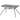 49 Inch Patio Rectangle Dining Table with Umbrella Hole-Gray - 49" x 29.5" x 29"