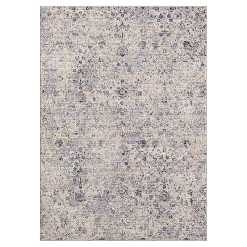 Sevita Lancaster Floral/Botanical Area Rug - 4' X 6' - Blue