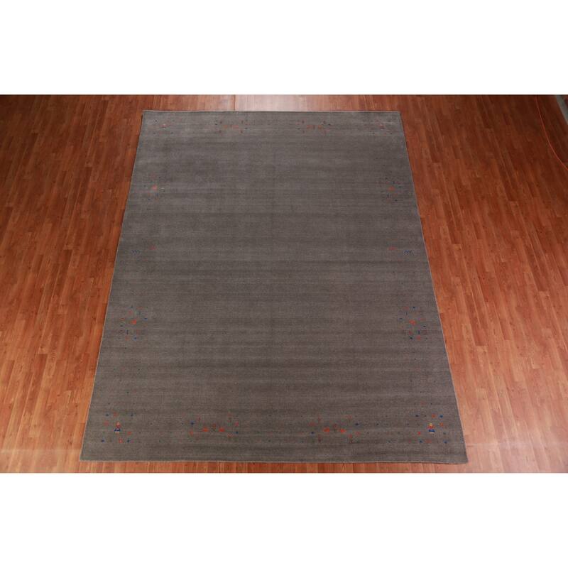 Tribal Gabbeh Indian Area Rug Handmade Living Room Wool Carpet - 9'2" x 11'11"