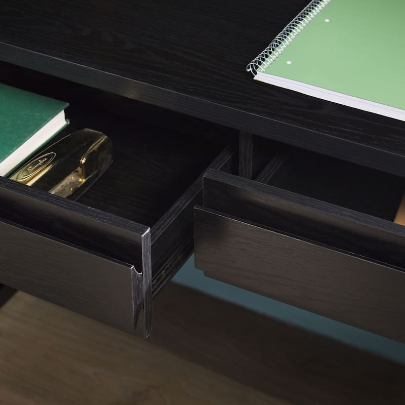 Middlebrook Designs Waterfall Desk with Center Drawers