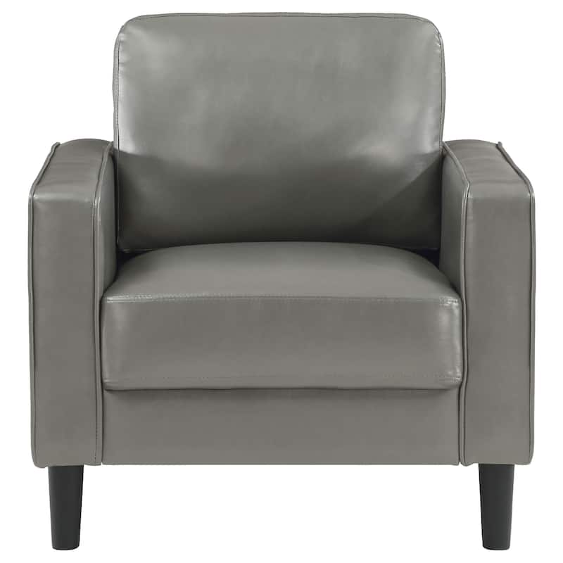 Ruth Transitional Upholstered Track Arm Accent Chair