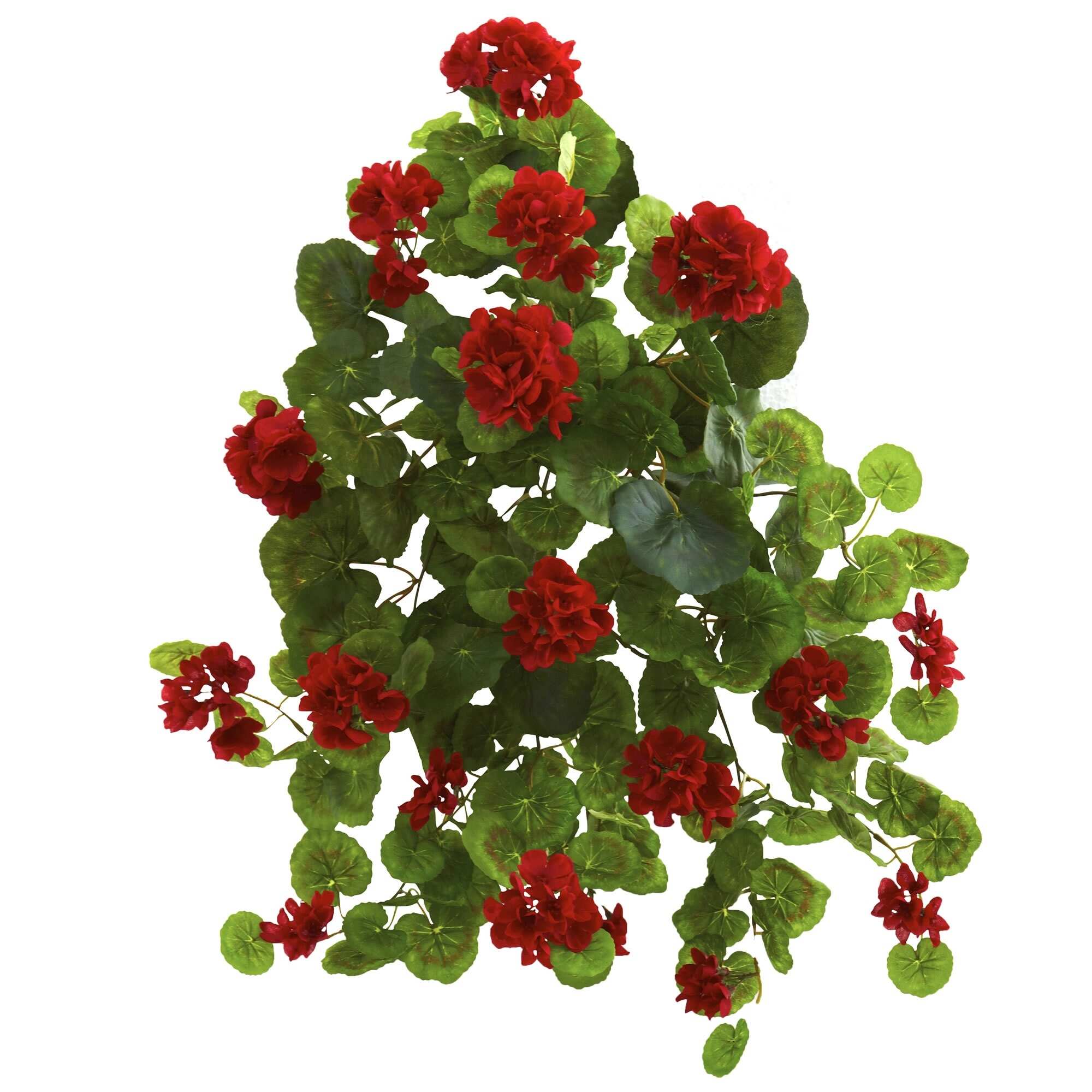 Set of 2 Artificial Geranium Plants 2.25'