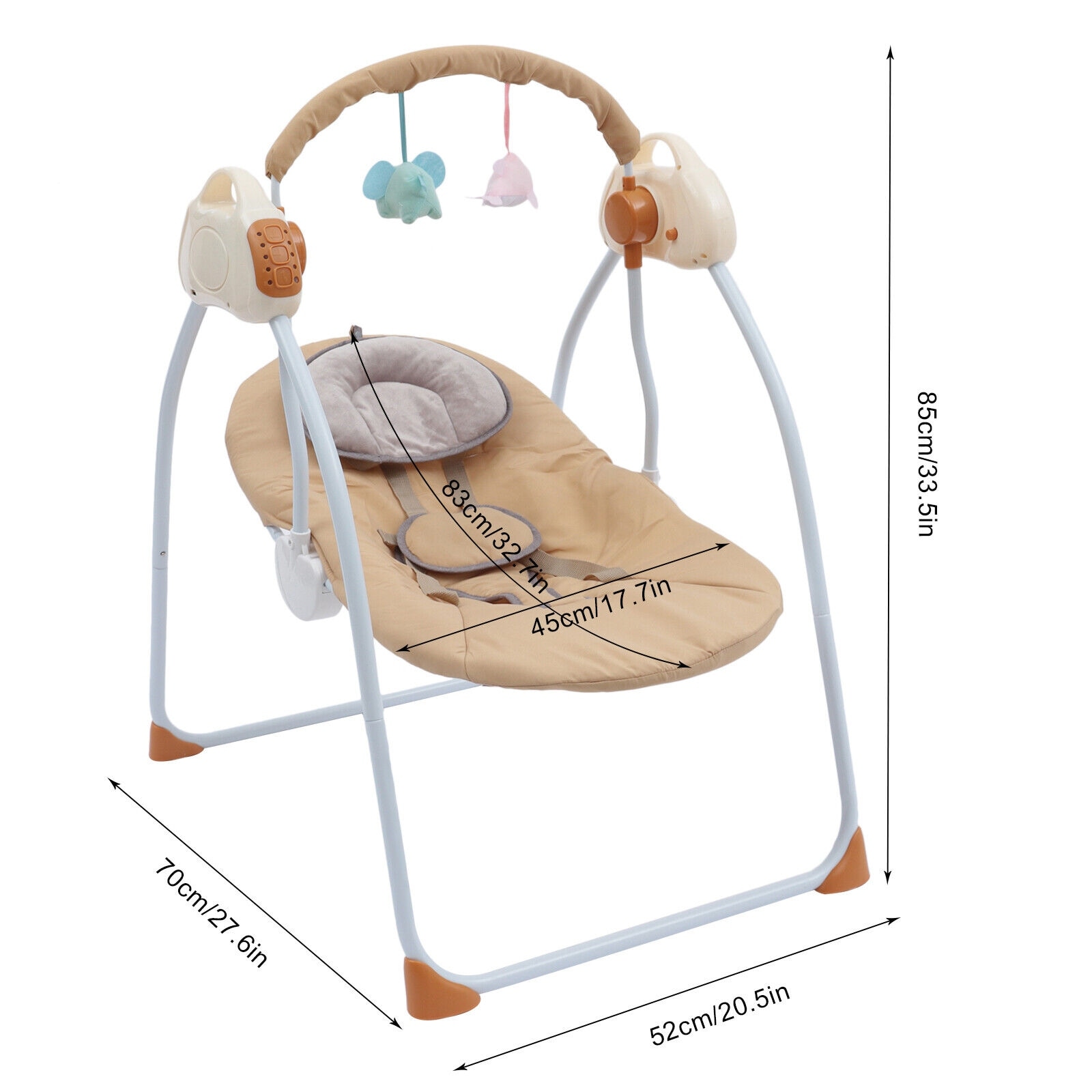 Lofn Rocking Infant Cradle Chair with Mattress Baby Bouncer Swing Seat On Sale Bed Bath Beyond 36745054