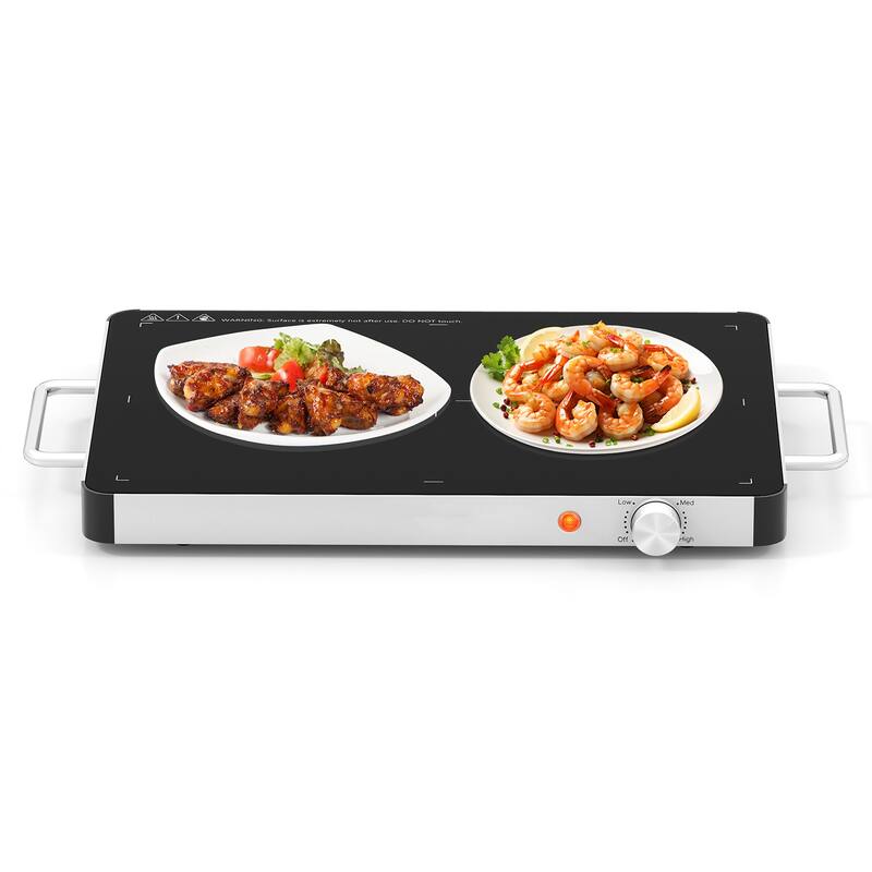 Electric Warming Tray Food Warmer with Adjustable Temperature Control - Multi