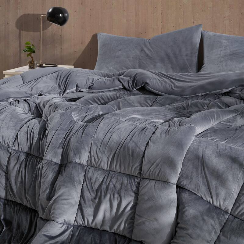 I'm Not a Baby, I Just Sleep Like One - Coma Inducer® Oversized Comforter - Gunmetal Navy