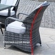 preview thumbnail 5 of 8, 7-Piece Patio Wicker Dining Set with 6 Dining Chairs