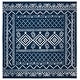 preview thumbnail 1 of 0, SAFAVIEH Tulum Marte Rustic Moroccan Boho Tribal Distressed Rug - Navy/Ivory - 6'7" Square