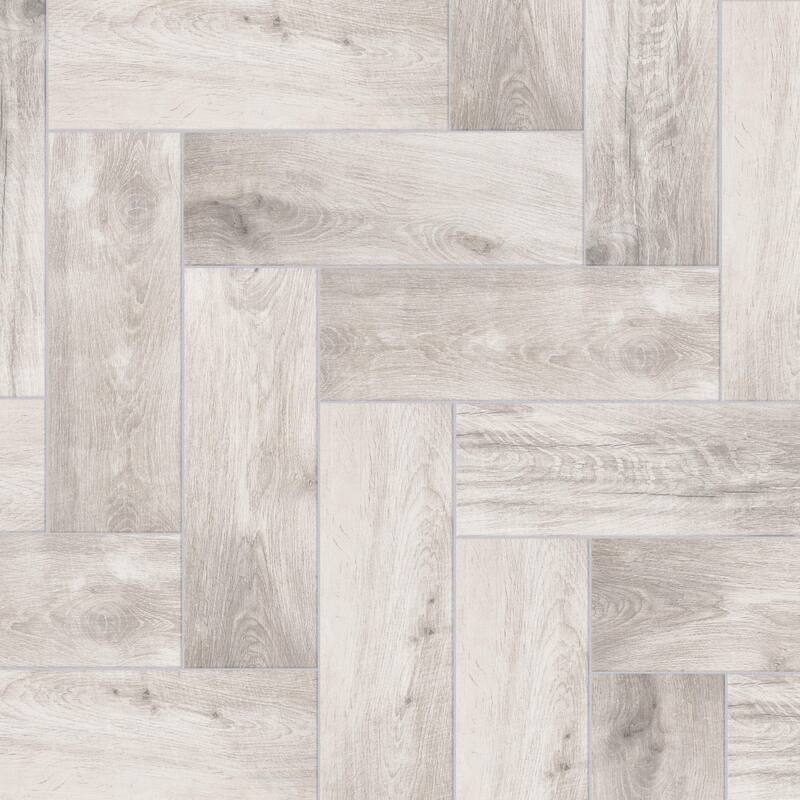 Merola Tile Ella Hill Bone 8" x 24-1/8" Ceramic Floor and Wall Tile - Case (9 Tiles)