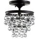 preview thumbnail 4 of 24, Gabrielle Metal/Crystal LED Flush Mount, by JONATHAN Y