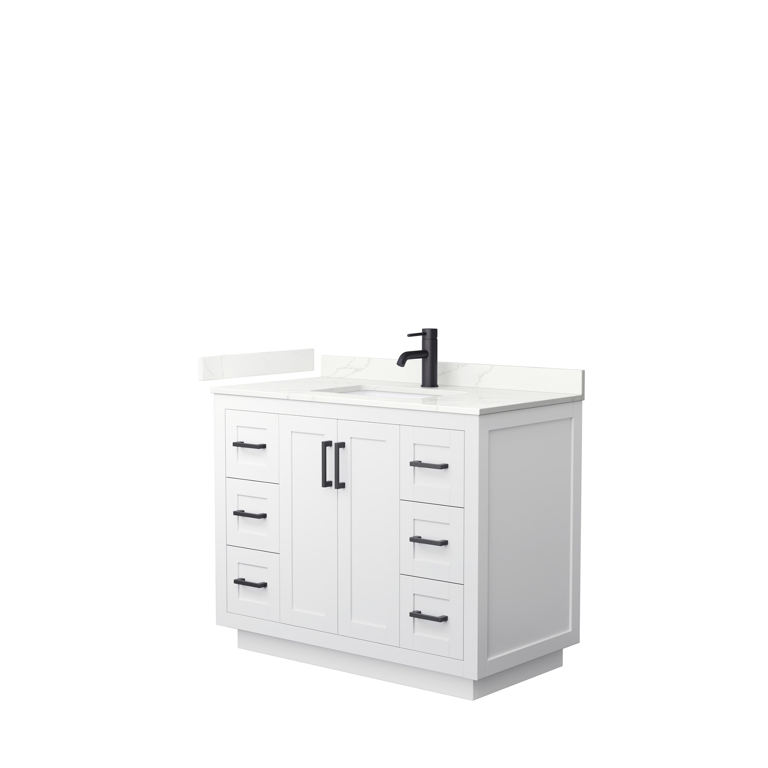 Miranda 42-inch Single Vanity, Quartz Top