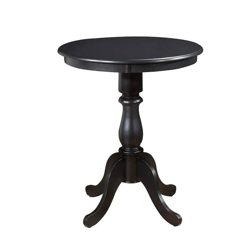 Round Pedestal Bar Table - 30" - Black