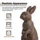 preview thumbnail 9 of 55, Glitzhome MgO Standing Rabbit Bunny Garden Yard Statue Indoor Figurines