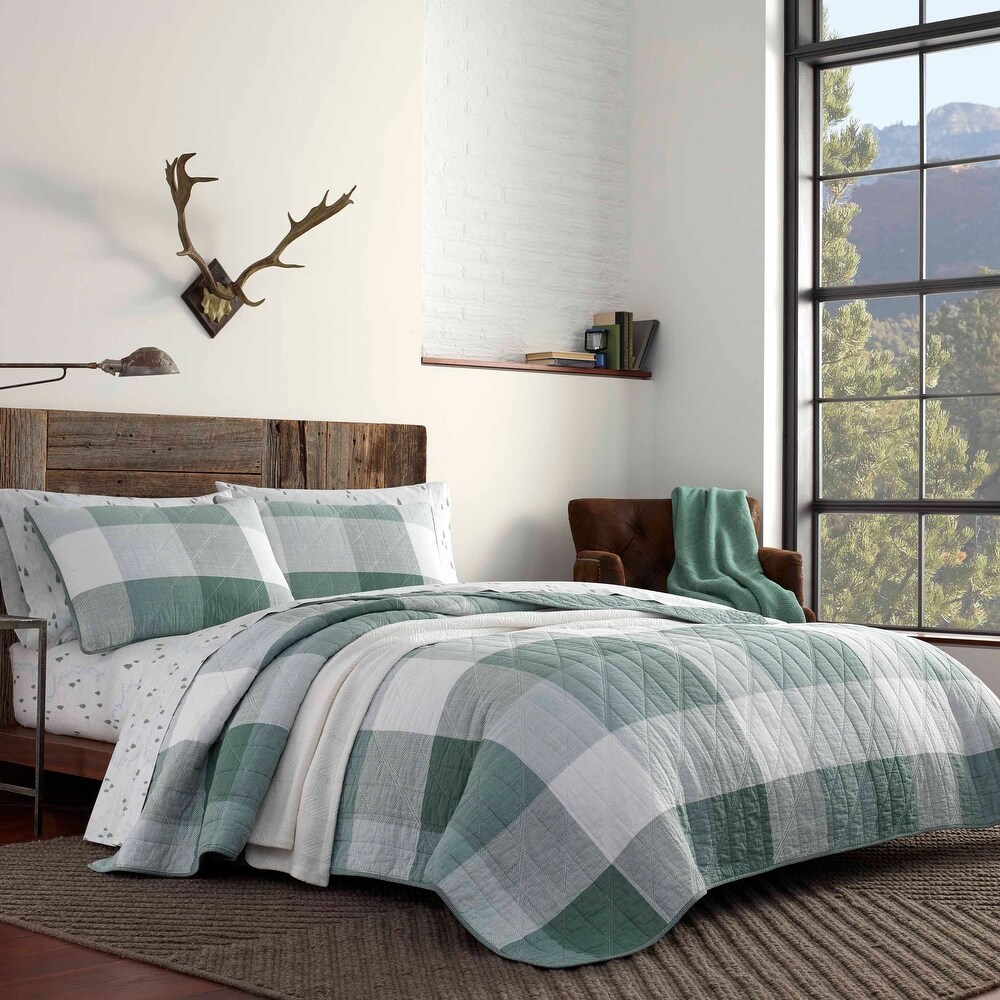 Details about   Eddie Bauer HomeMadrona CollectionBedding Set-1% Cotton Light-Weight Quilt 