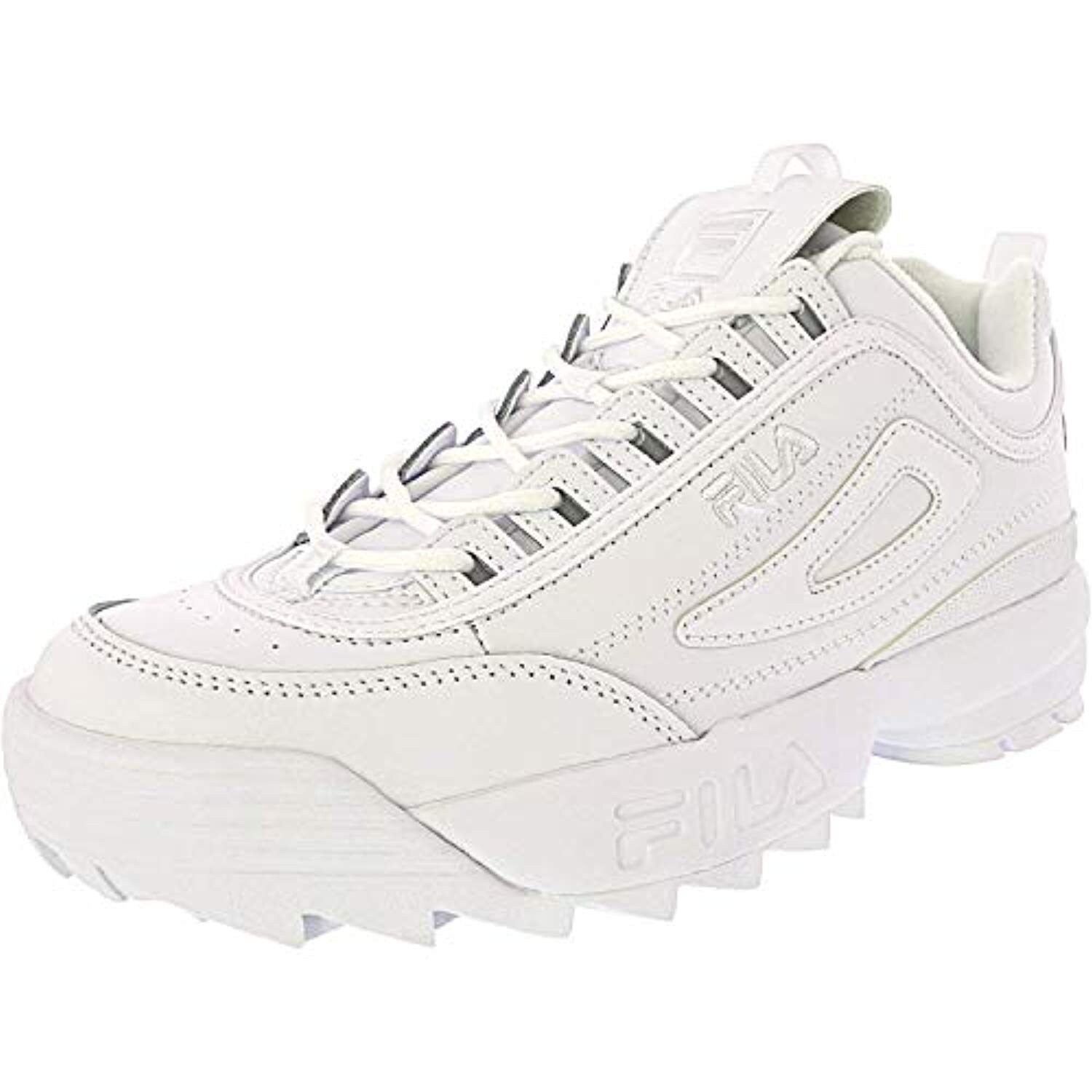 fila disruptor ii men's white trainers