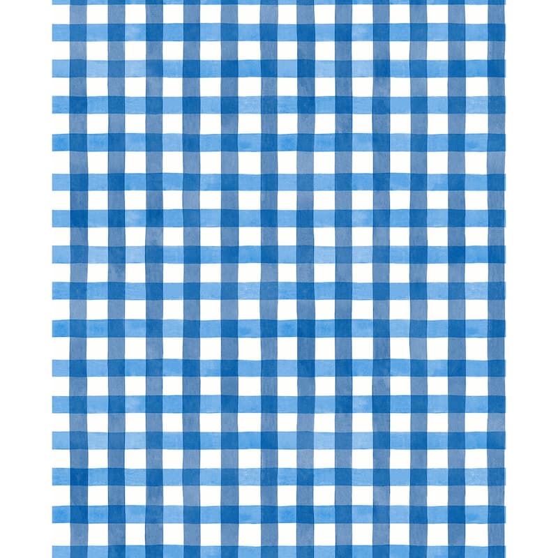 NextWall Spring Plaid Peel and Stick Wallpaper - 20.5 in. W x 18 ft. L - Cobalt