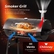 preview thumbnail 6 of 5, Charcoal BBQ Grill With Side Shelf And 2 Wheels For Patio Porch Picnic - N/A