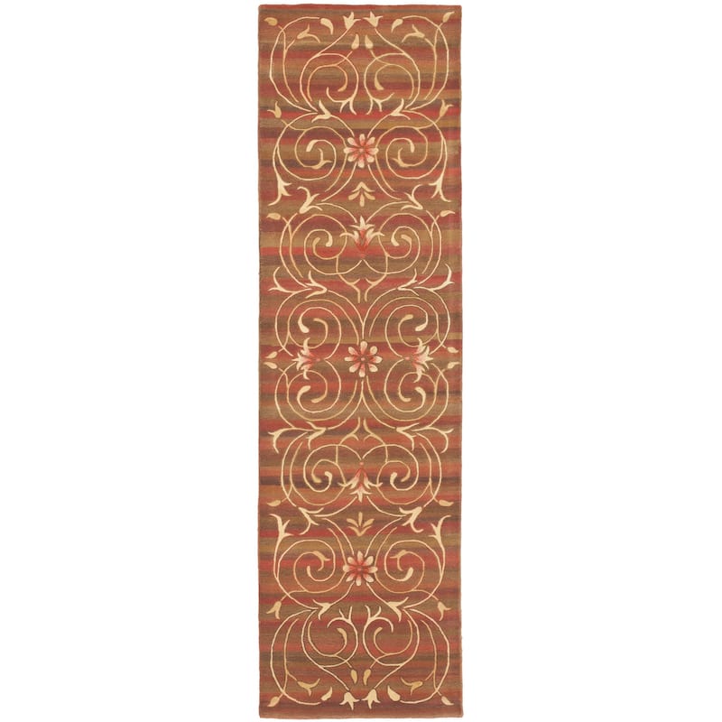 SAFAVIEH Handmade French Tapis Liesbeth Shabby Chic Oriental Scrolls