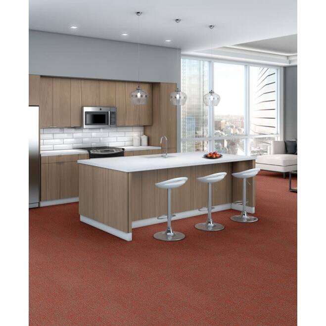 Shaw Philadelphia Commercial Basin 9" x 36" Glue Down Carpet Tile -